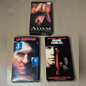 Vintage Movie VHS Collection (French) - Tested